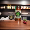 Curry Leaves Pickle — Andhra Store glass jar, front view