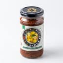 Lemon Pickle — Andhra Store sealed glass jar on white background, hygienically packed