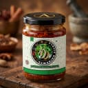 Tamarind Pickle — Andhra Store glass jar, front view