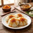 coconut podi serving suggestion — South Indian breakfast or meal with ghee